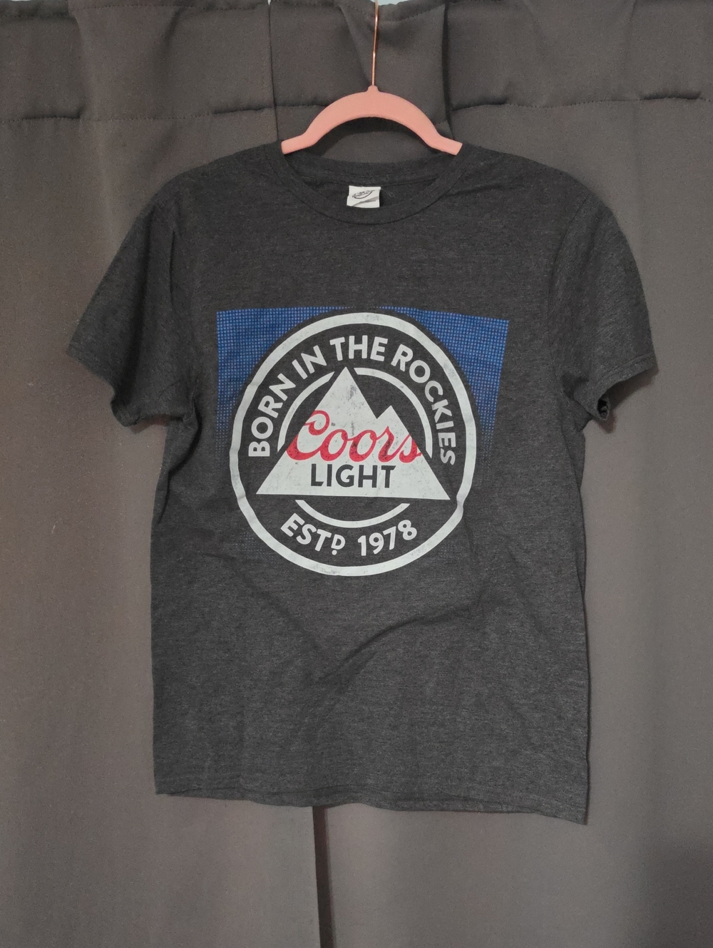 Hanes Dark Gray Coors Light Graphic Tee